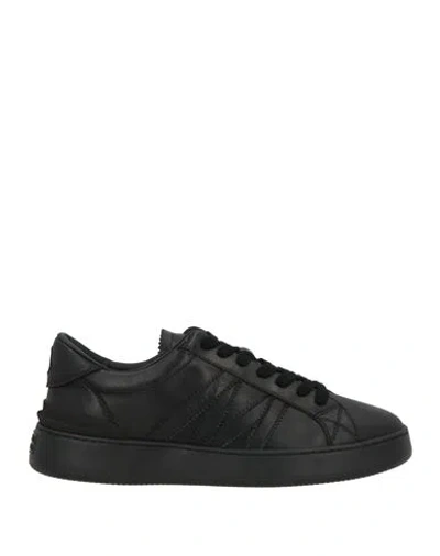 Moncler Woman Sneakers Black Size 11 Synthetic Material