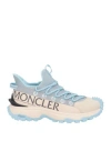 MONCLER MONCLER WOMAN SNEAKERS CREAM SIZE 7 TEXTILE FIBERS