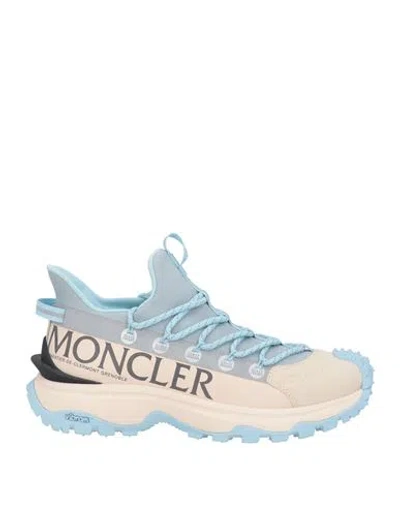 Moncler Woman Sneakers Cream Size 8 Textile Fibers In White
