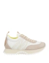 Moncler Pacey Sneakers Leather M-shaped Detail In Multi
