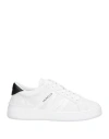 Moncler Monaco M Leather Low-top Sneakers In White