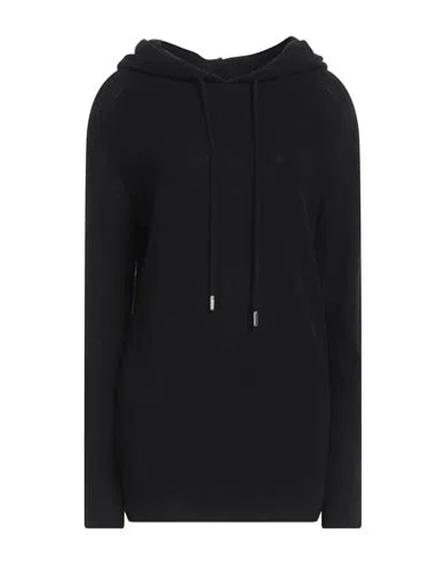 Moncler Woman Sweater Black Size L Virgin Wool, Cashmere