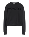 Moncler Logo Cotton-blend Jersey Sweatshirt In Black