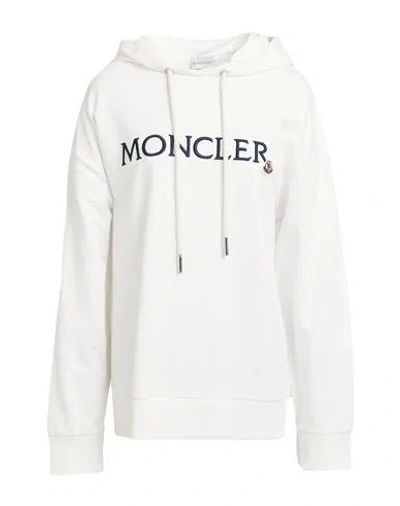 Moncler Woman Sweatshirt White Size M Cotton