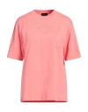 Moncler Logo-embossed Cotton T-shirt In Red