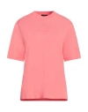 Moncler Logo-embossed Cotton T-shirt In Red