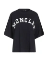 Moncler Woman T-shirt Midnight Blue Size M Cotton In Blue