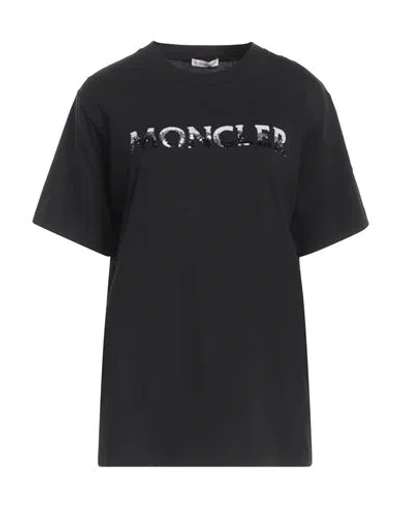 Moncler Kids'  Woman T-shirt Black Size S Cotton