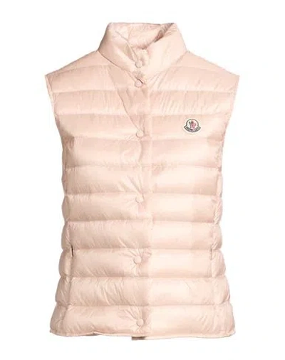 Moncler Woman Vest Blush Size 0 Polyamide In Neutral