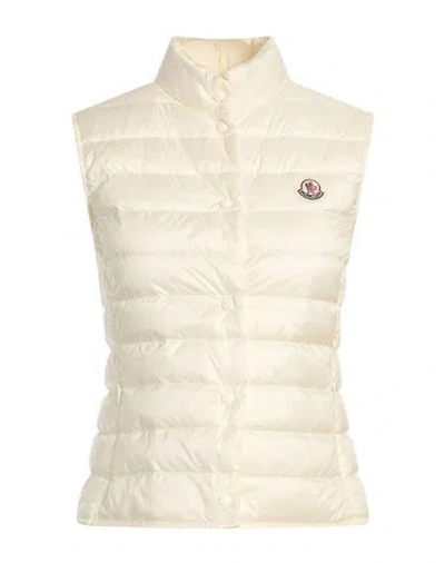 Moncler Woman Vest Cream Size 3 Polyamide In White