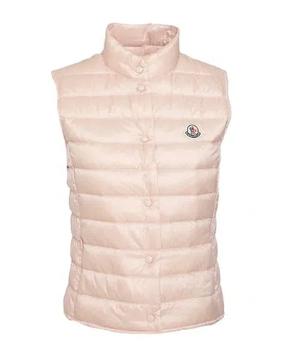 Moncler Woman Vest Light Pink Size 5 Polyamide