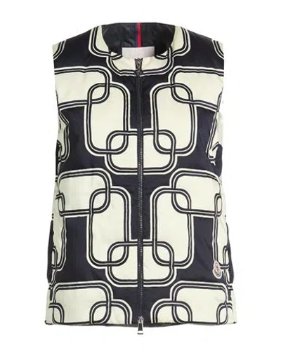 Moncler Woman Vest Midnight Blue Size 2 Polyester