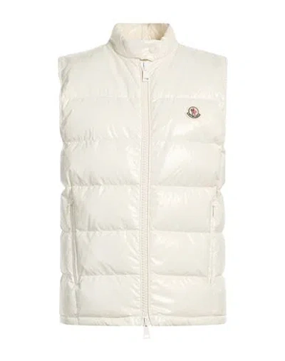 Moncler Woman Vest White Size 2 Polyamide In Neutral