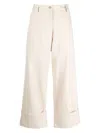 Moncler 2  1952 Wide Leg Trousers In White
