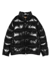 Moncler Padded Jackets With High Collar And Side Pockets In Black