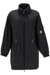 Moncler Adhemar Water-repellent Long Parka Jacket In Nero