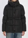 Moncler Agneux Hooded-puffer Jacket In Black