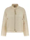 Moncler 'aubrietaa' Down Jacket In Beige