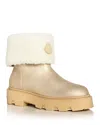 Moncler Women's Aurea Mid Ankle Boots In Gold