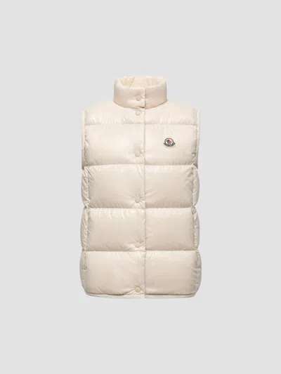 Moncler Women's Badia Puffer Vest In White
