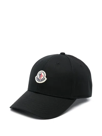 Moncler Women Baseball Cap In Black