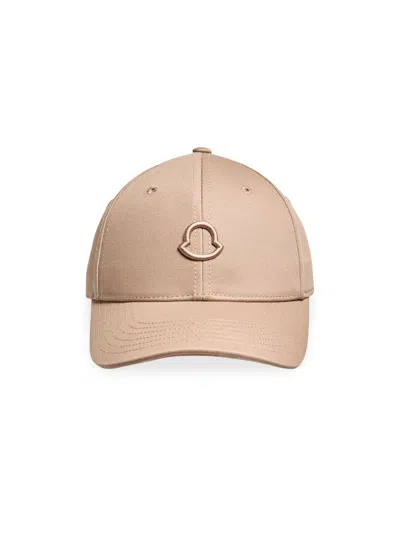 Moncler Women's Baseball Hat In Cotton Gabardine In Sand