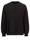 Moncler Women Sweatshirt With Embossed Logo In Black