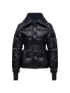 Moncler Dark Blue Quilted Jacket In Blue
