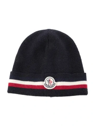 Pre-owned Moncler Women's Beanie In Blue