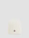 Moncler Wool Hat In White