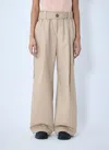 Moncler Wide Trousers In Cream