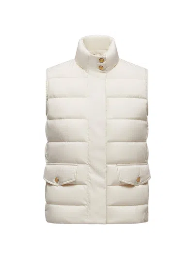 Moncler Women's Besset Puffer Vest In White