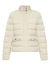 Moncler Women Bessettes Short Down Jacket In Neutral