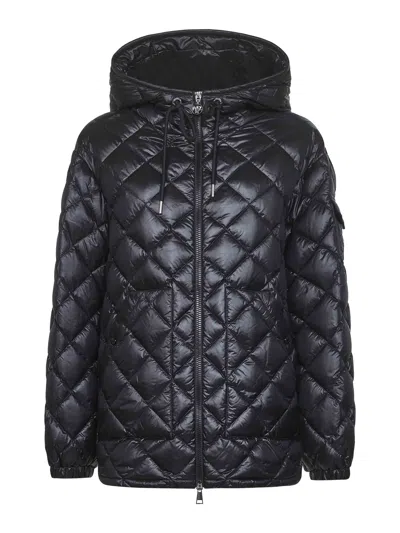Moncler Women Black Hooded Short Down Jacket