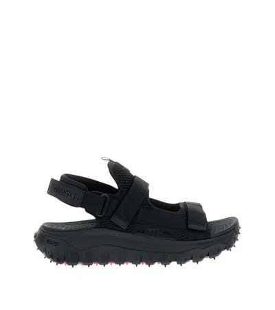 Moncler Black Trailgrip Vela Sandals