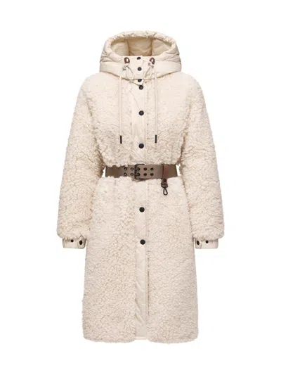 Moncler Women's Blavet Puffer Coats In Teddy In Neutral