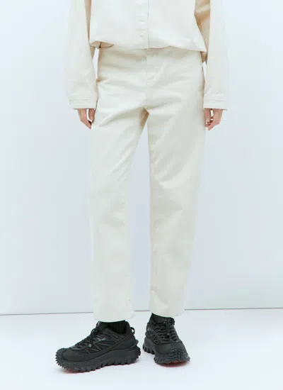 Moncler Women Brushed Twill Pants In Multicolor