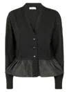 Moncler Cardigan Tricot In Brown
