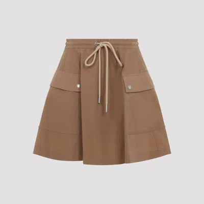Moncler Women's Cargo Midi Skirt In Brown