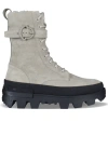 Moncler Carinne Ankle Boots In Cream