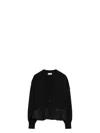 Moncler Cashmere Blend Cardigan Peplum Hem