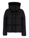 Moncler Castelnou Short Down Jacket In Black