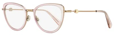 Moncler Women's Cat Eye Eyeglasses Ml5148 034 Bronze/rose 52mm In Multi