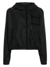 Moncler Dardano Crochet-trim Jacket In Black