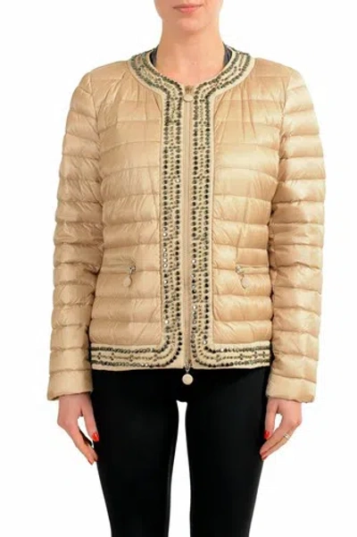 Pre-owned Moncler Women's "chartran" Stone Down Light Parka Jacket Us Sz 2xs Xs Xl In Beige