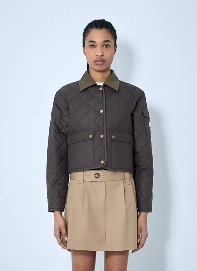 Moncler Women Chitre Quilted Jacket In Green
