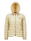Moncler Grenoble Beige Clothing Coats In Neutral