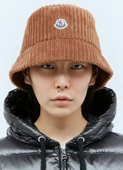 Moncler Women Corduroy Bucket Hat In Multicolor