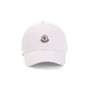 Moncler Logo Baseball Cap In White