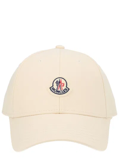 MONCLER MONCLER WOMEN'S COTTON BASEBALL HAT WITH LOGO